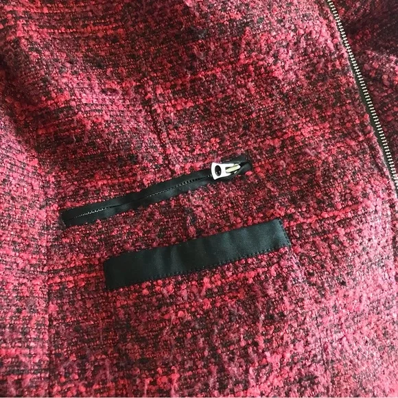 Lucky Brand Textured Tweed Moto Jacket - Picture 5 of 7